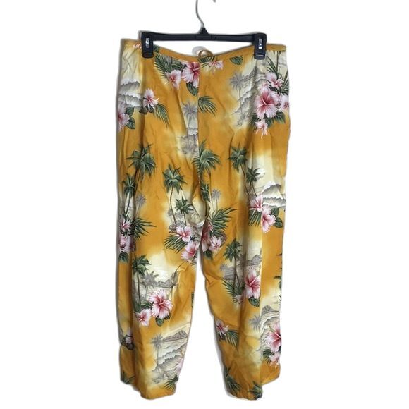 Hilo Hattie the Hawaiian original lightweight floral pants size medium girly - Picture 6 of 9